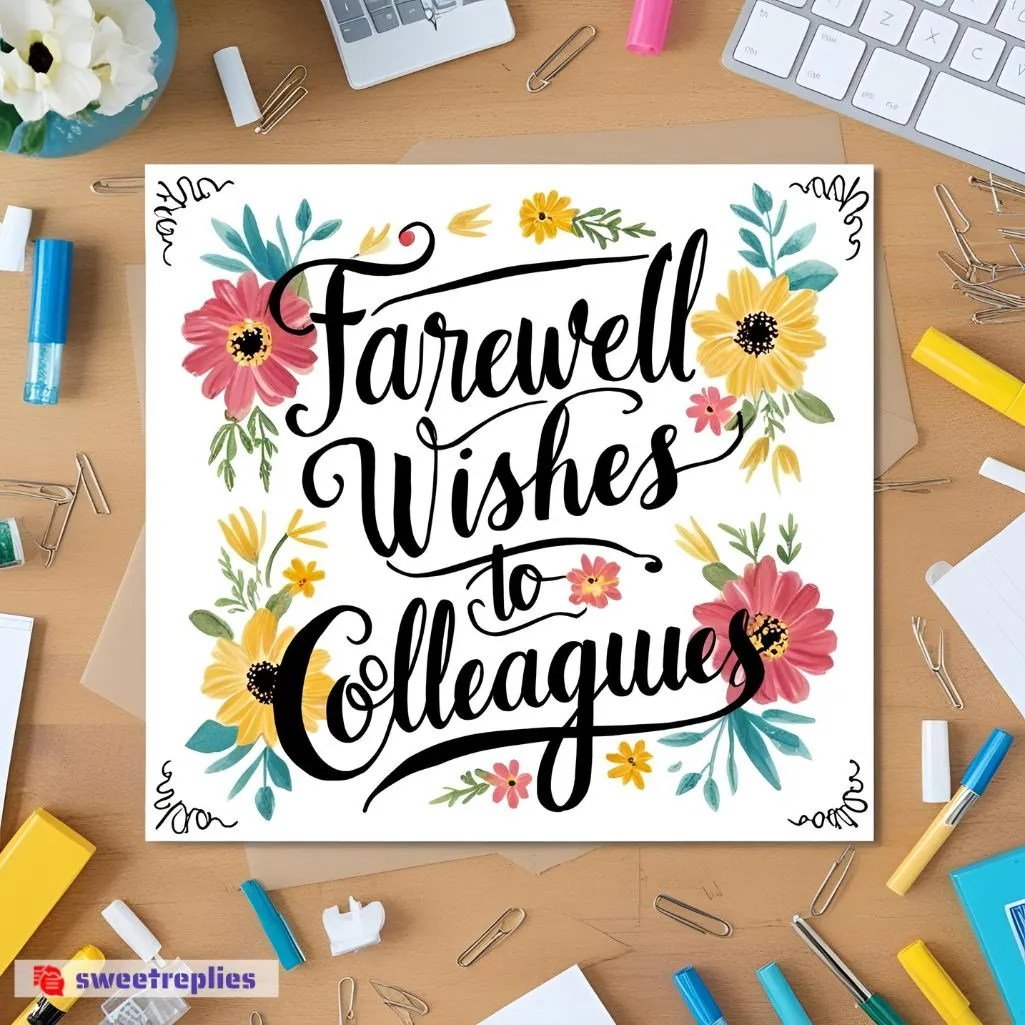 Farewell Wishes to Colleagues