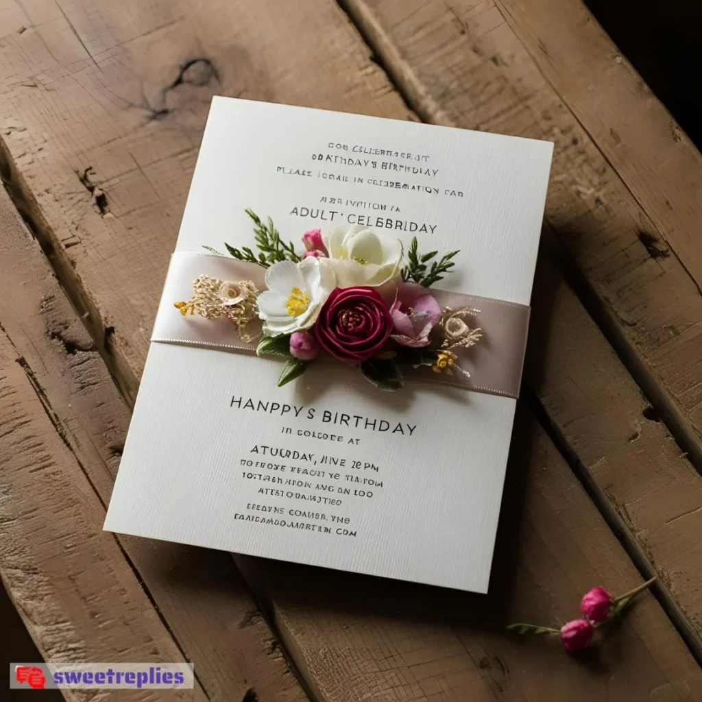 A Birthday Invitation Card 