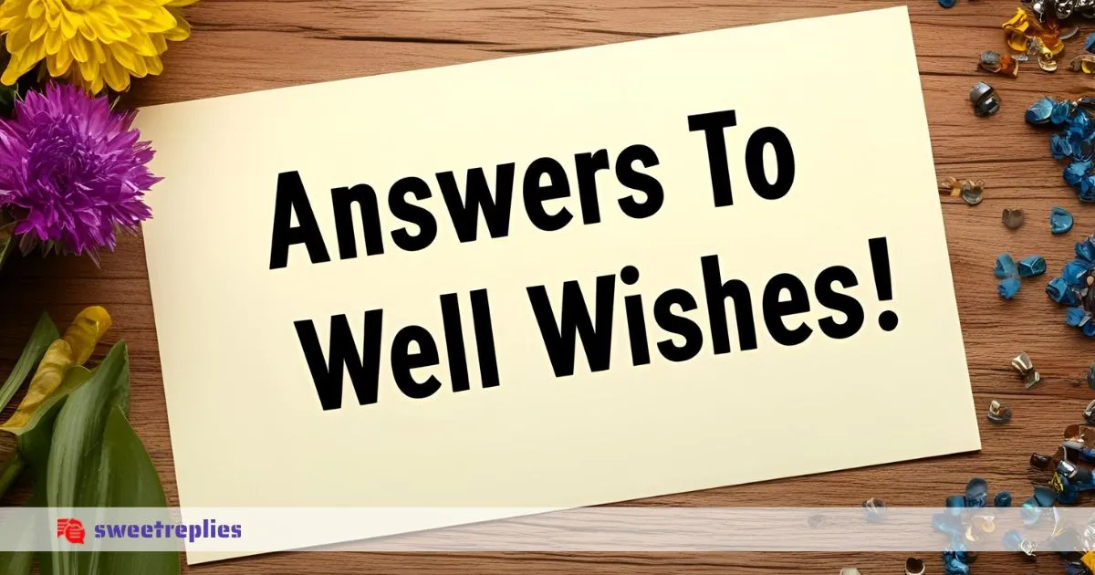 Answers to Well Wishes