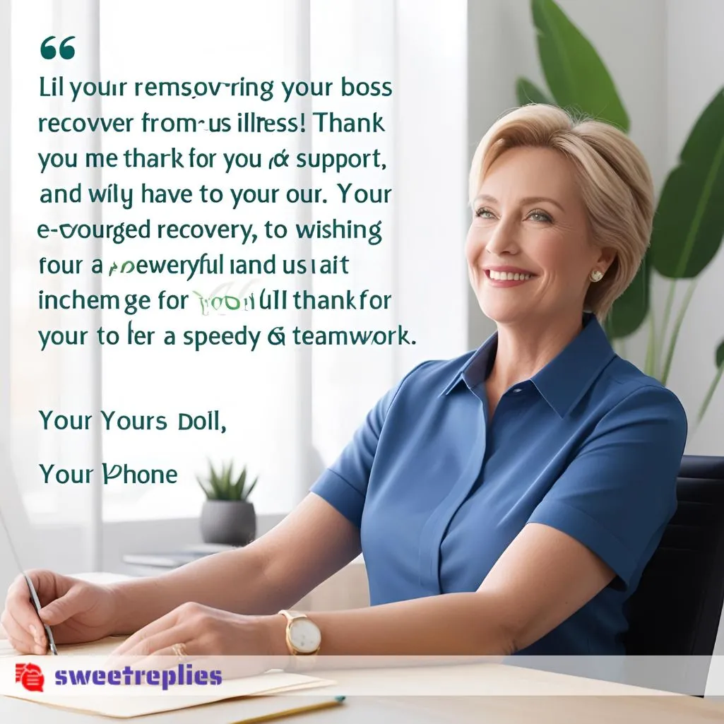 Get Well Soon Replies to the Boss