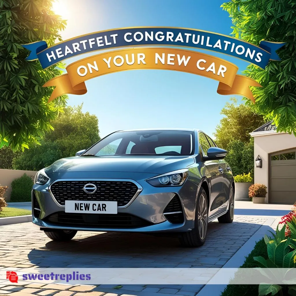 Heartfelt Congratulations on Your New Car