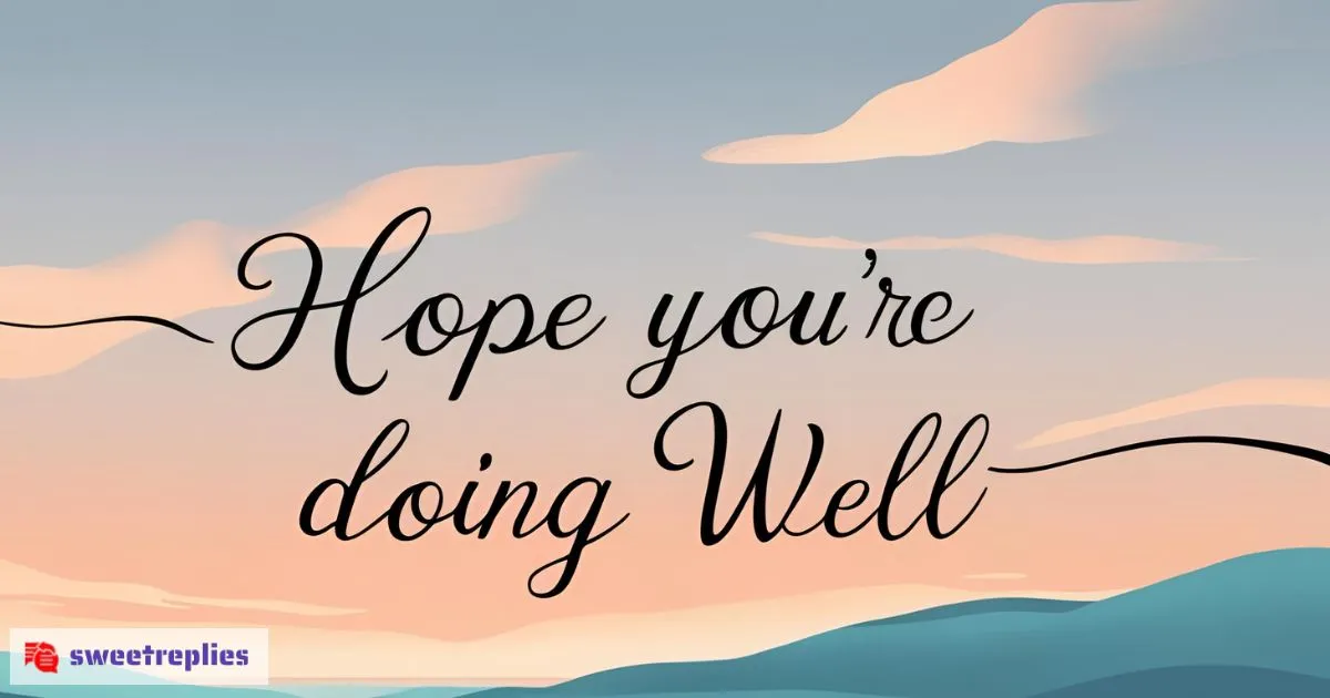 35+ Formal Replies to ‘Hope You’re Doing Well’