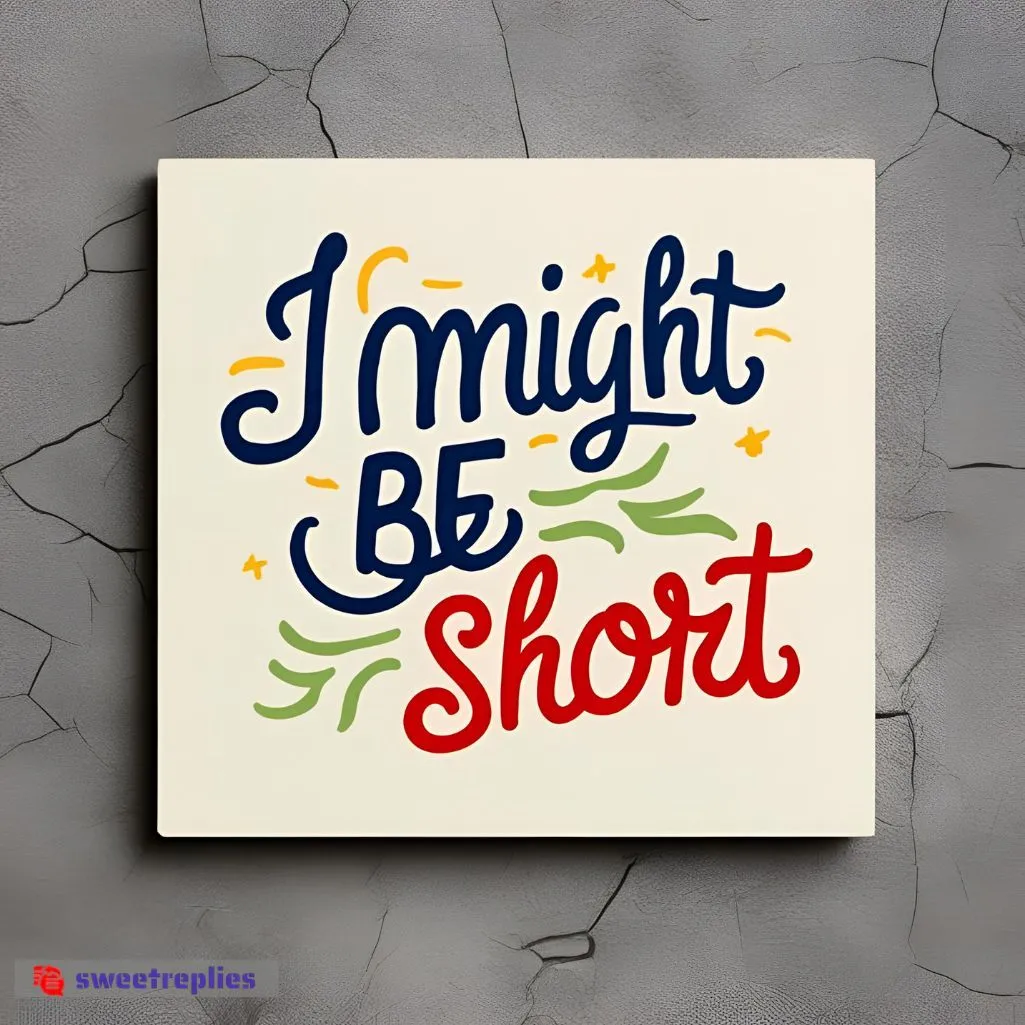 I might be short