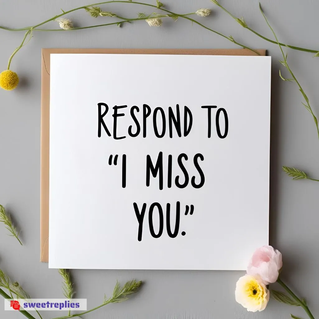 Replies to ‘I Miss You’