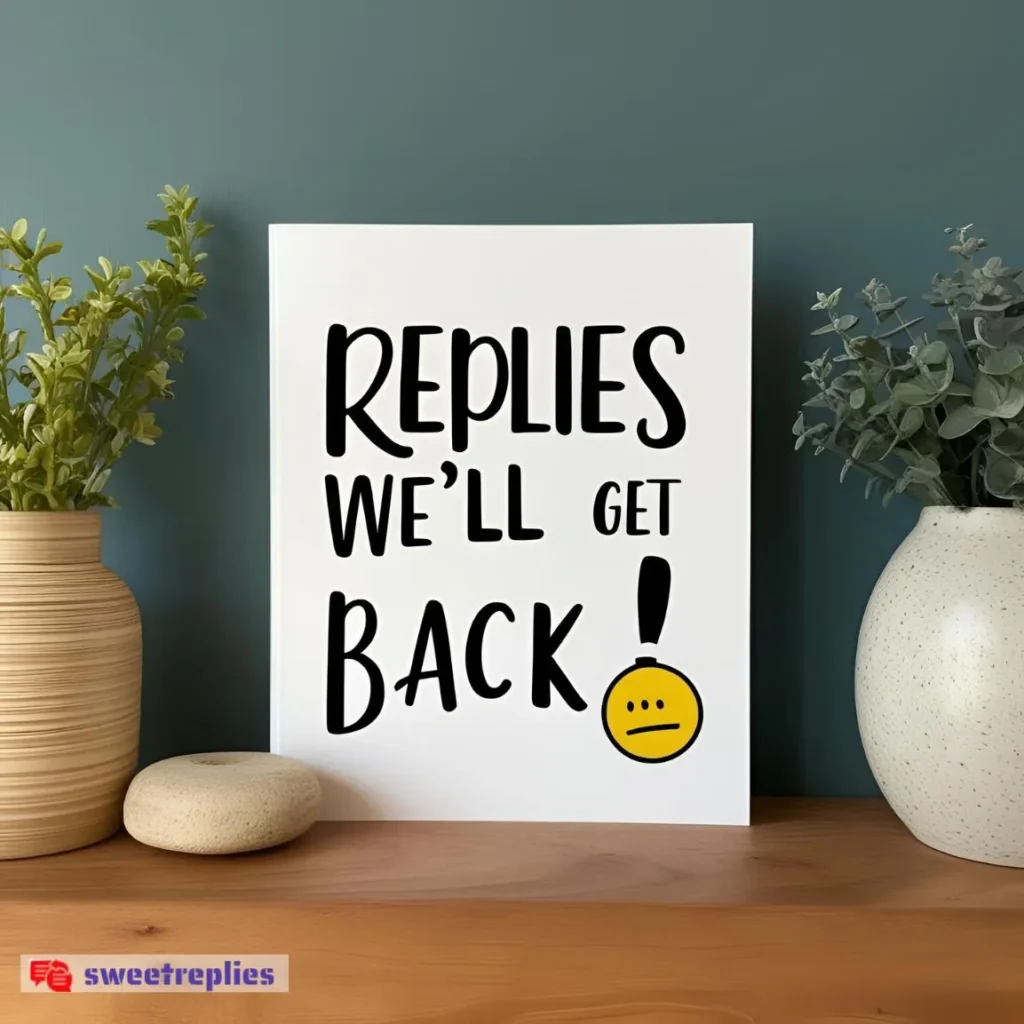 Replies to ‘We’ll Get Back