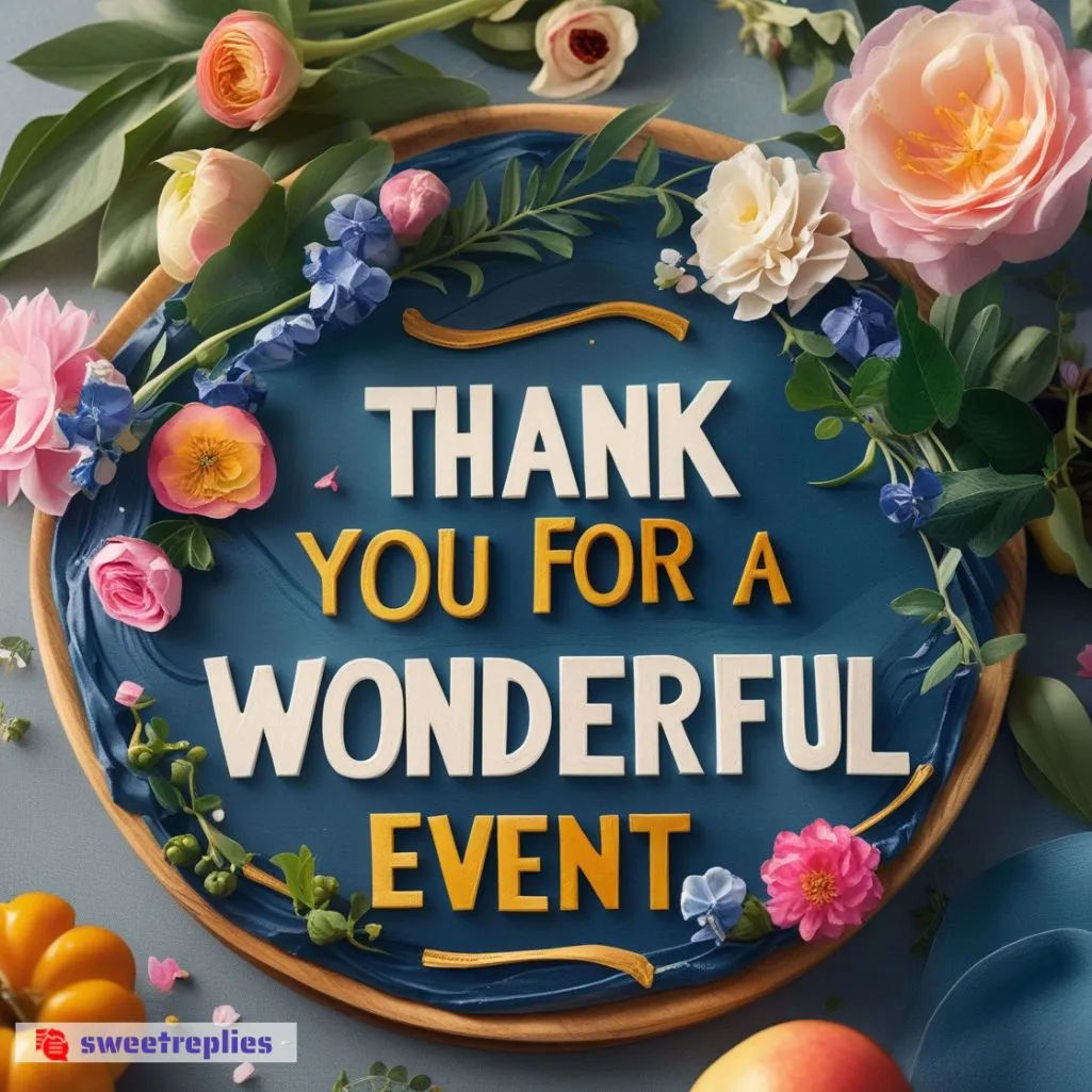 Thank You For a Wonderful Event 