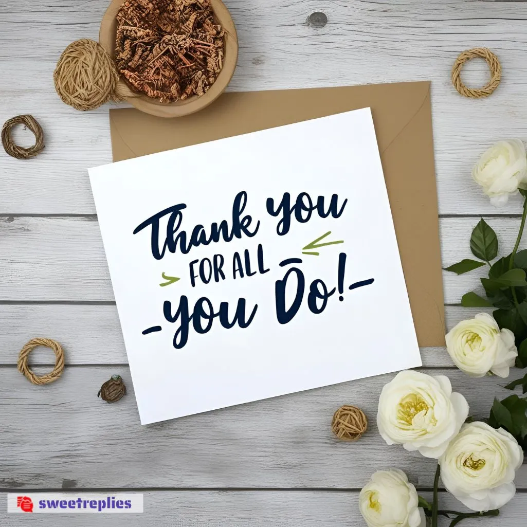 Thank You For All You Do