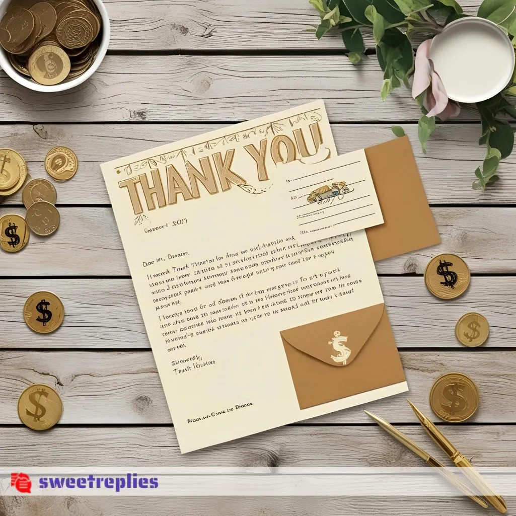 Thank You Letters for Financial Support