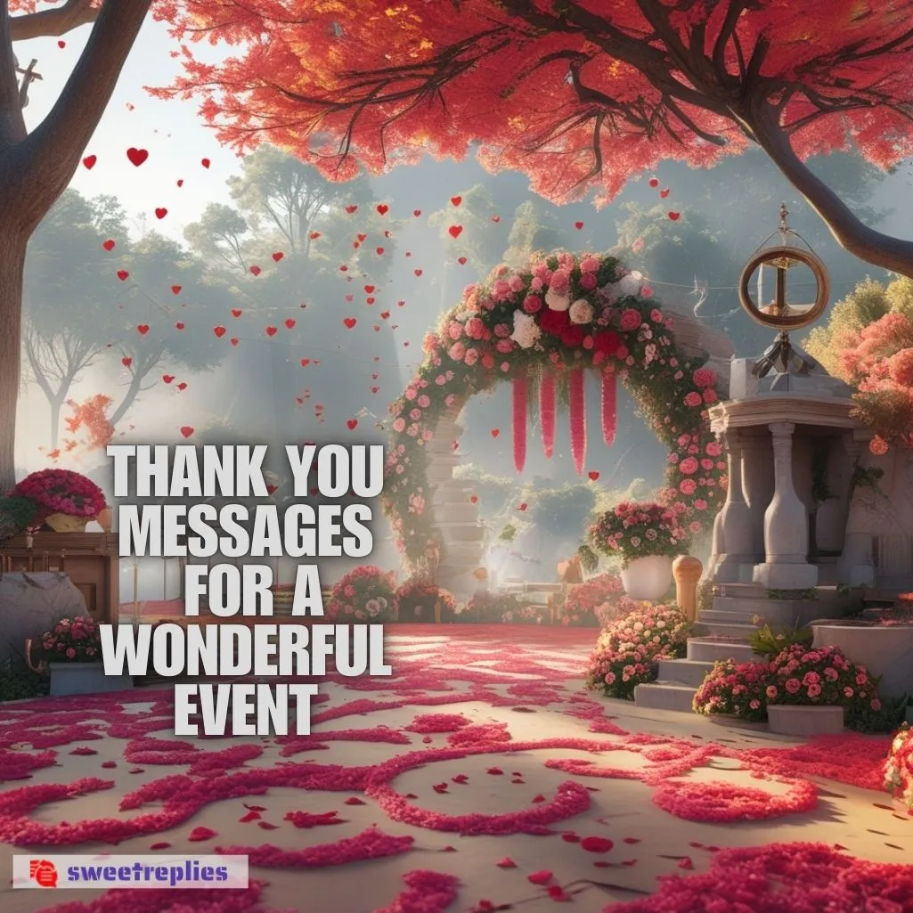 Thank You Messages For A Wonderful Event
