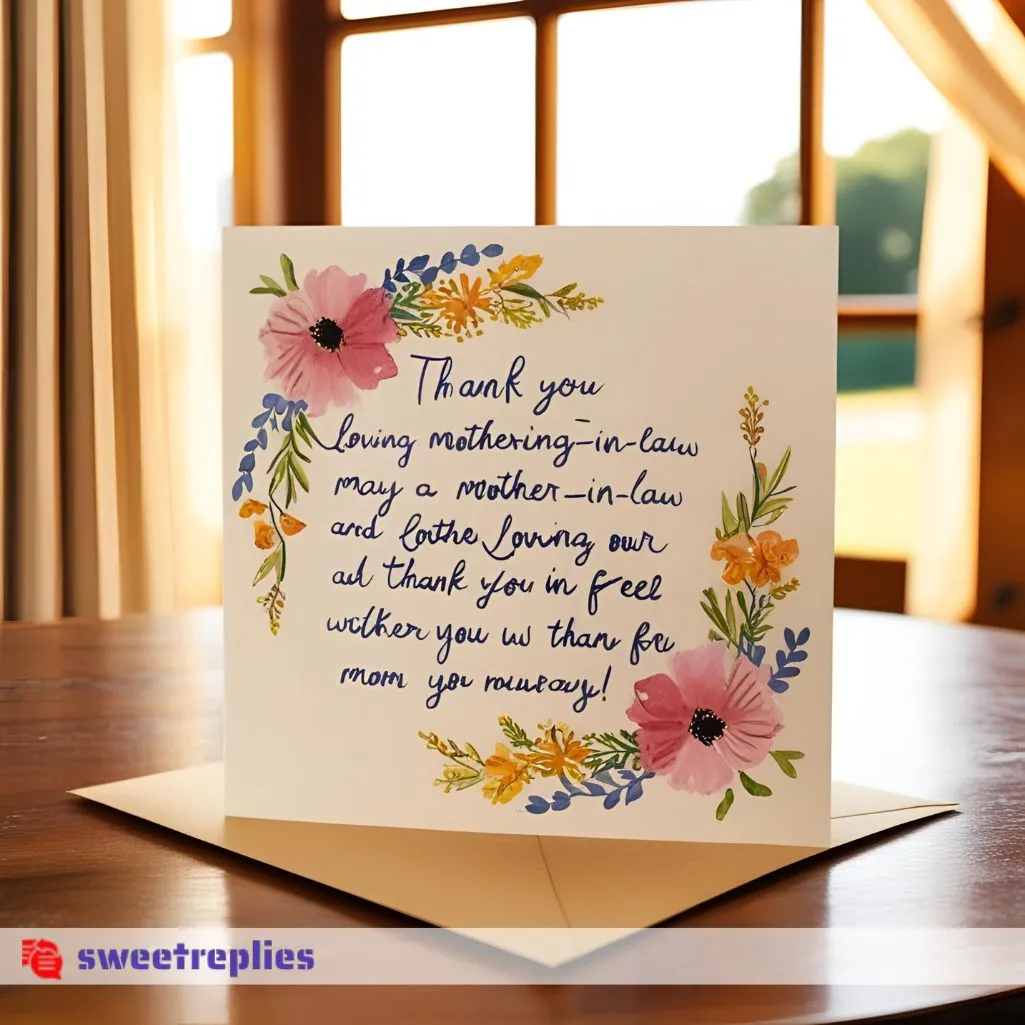 Thank You Messages for Mother-in-Law