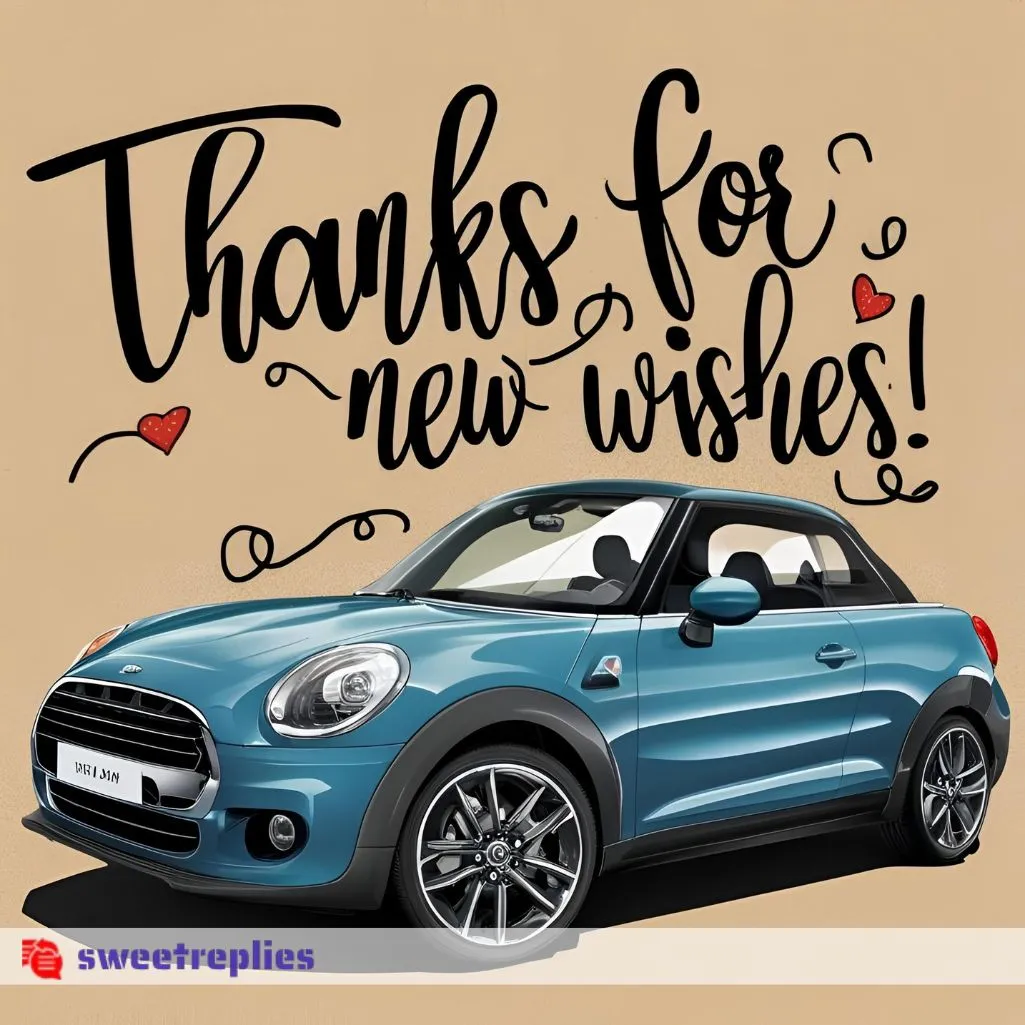 Thanks for New Car Wishes