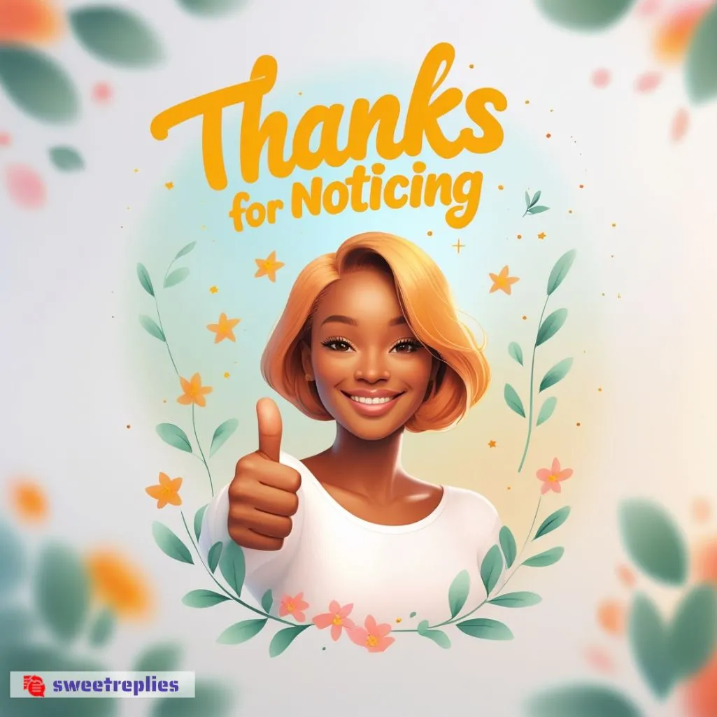 Thanks for noticing