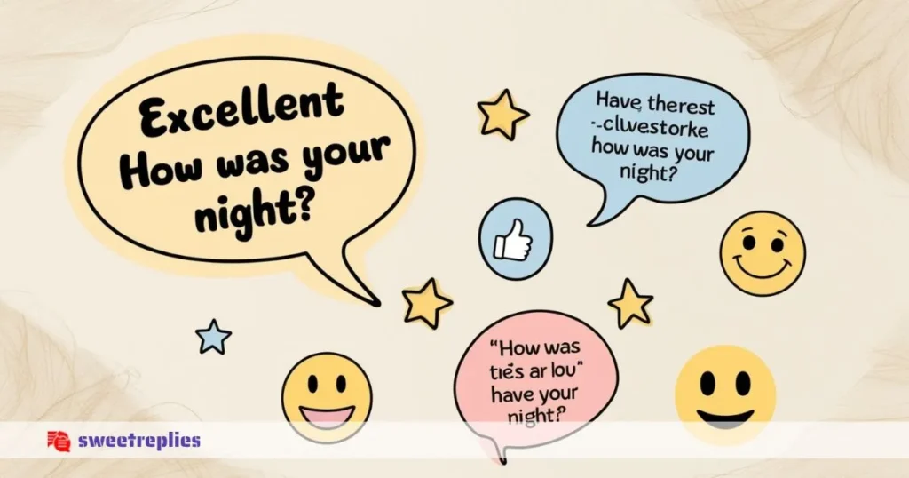 Excellent Replies to How Was Your Night