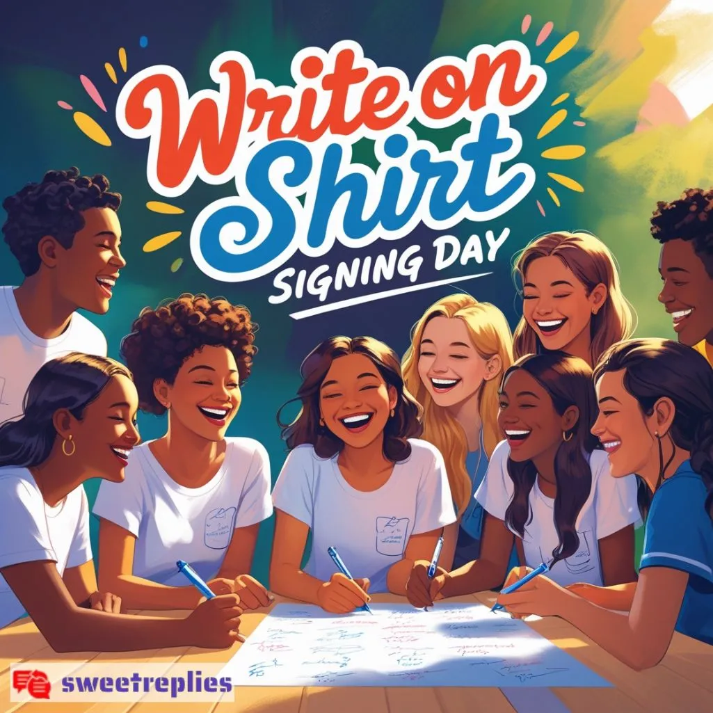 Write on Shirt Signing Day